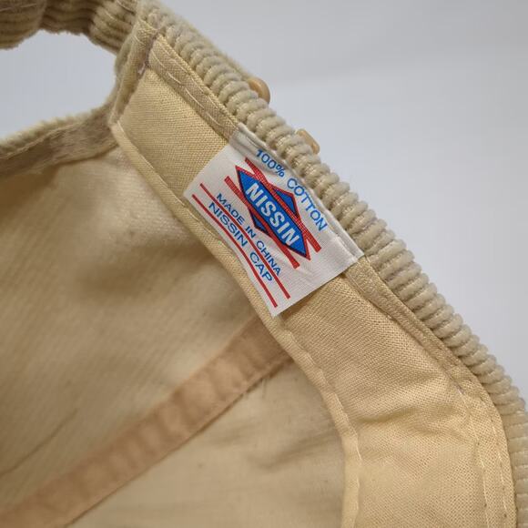 Nissin AC Houston Lumber 5 Panel Corduroy Rope Hat Beige Brown OSFM Snapback - Picture 9 of 9